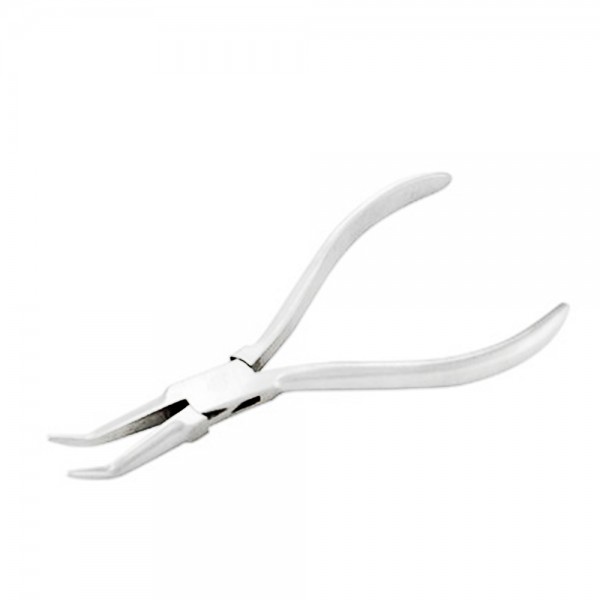 BENT CHAIN NOSE PLIERS PLAIN HANDLE 140MM