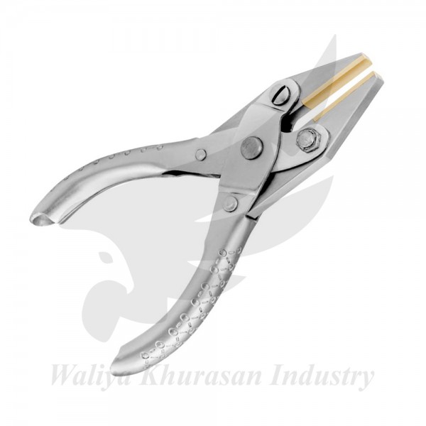BRASS JAW PARALLEL FLAT NOSE PLIERS 125MM