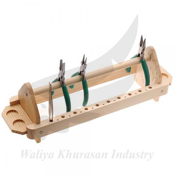 WOOD PLIERS RACK JEWELRY TOOL HOLDER AND ORGANIZER