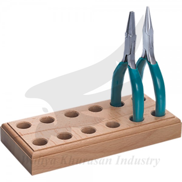 WOODEN PLIER STAND FOR 6 PLIERS