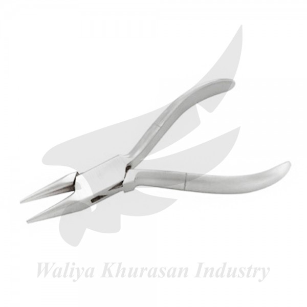 OPTICIAN CHAIN NOSE PLIERS  PLAIN HANDLE