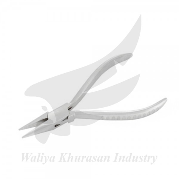 WATCHMAKING CHAIN NOSE PLIERS GROOVE HANDLE 130MM