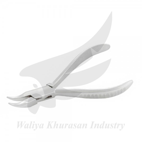 OPTICIAN BENT NOSE PLIERS GROOVE HANDLE