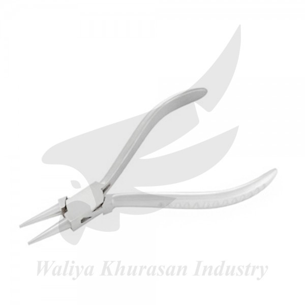 ROUND NOSE PLIERS GROOVE HANDLE 130MM