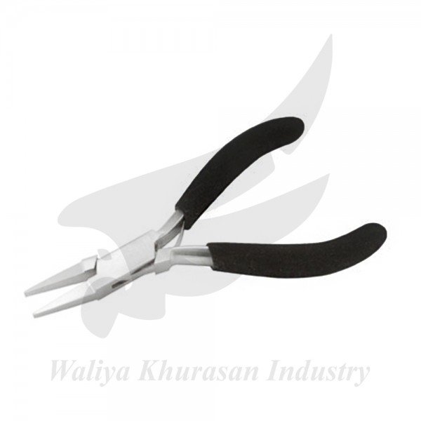 FLAT NOSE PLIERS 130MM FOAM HANDLE