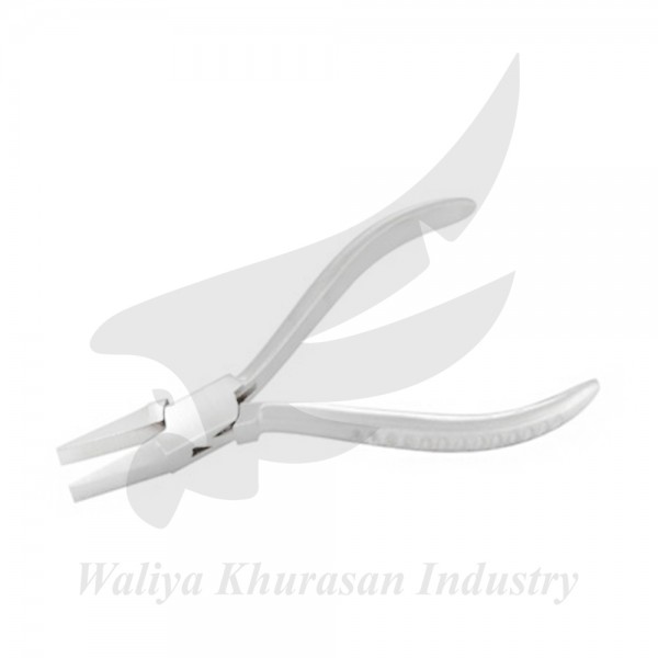 FLAT NOSE PLIERS GROOVE HANDLE 130MM