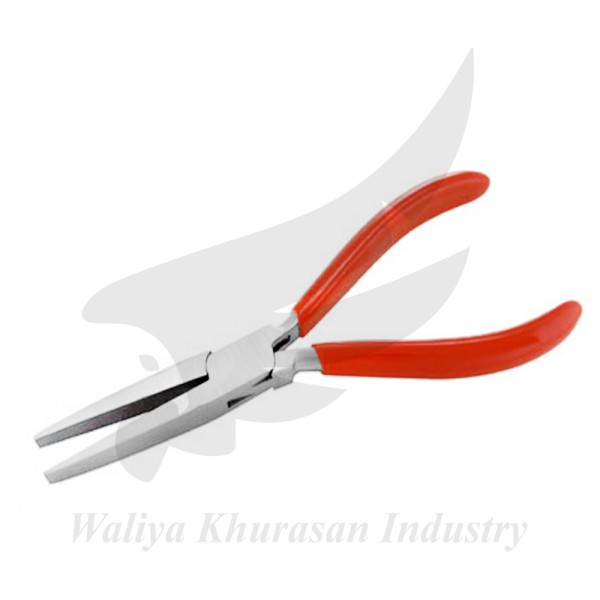 Long Flat Nose Pliers 165mm 6mm Jaw