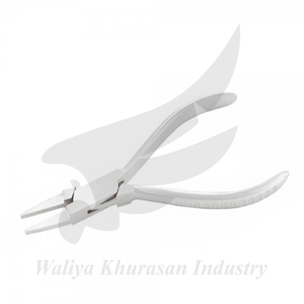 OPTICIAN PLIERS FLAT NARROW JAW 2MM