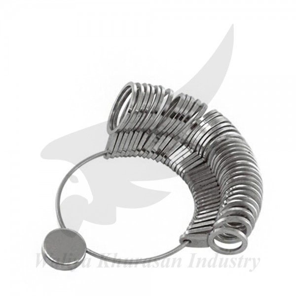 STAINLESS STEEL FINGER SIZER MEASURING RING TOOL 