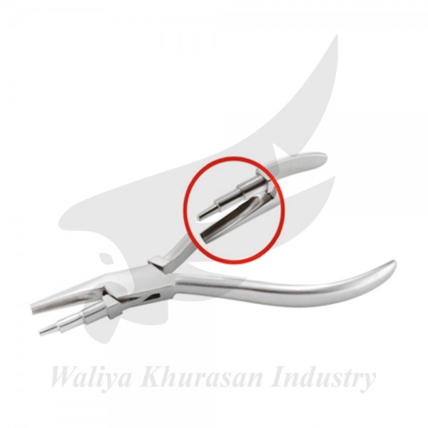 WIRE LOOPING PLIERS CONCAVE LOWER JAW POLISHED