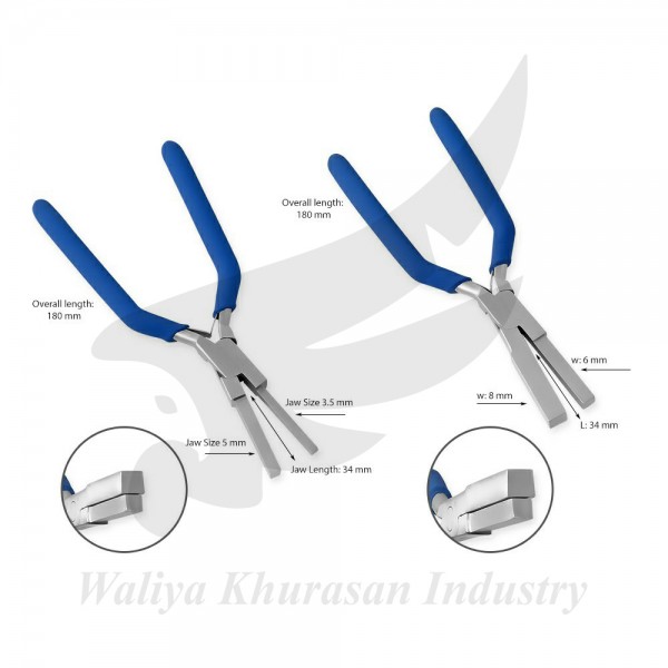 2 PCS SQUARE MANDREL PLIERS FOR CONSISTENT LOOPS