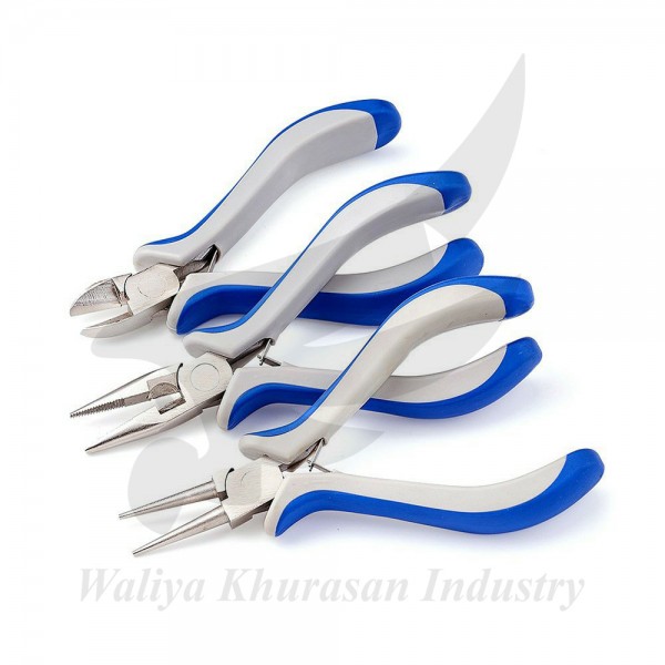 3-PIECE ERGONOMIC BEADING TOOL KIT JEWELRY PLIERS