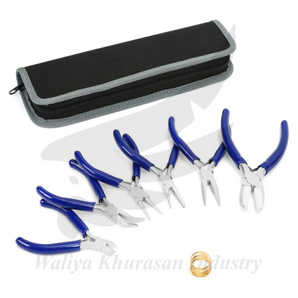  7-PIECE JEWELERS PLIERS SET JEWELRY TOOLS KIT WITH EASY CARRYING POUCH