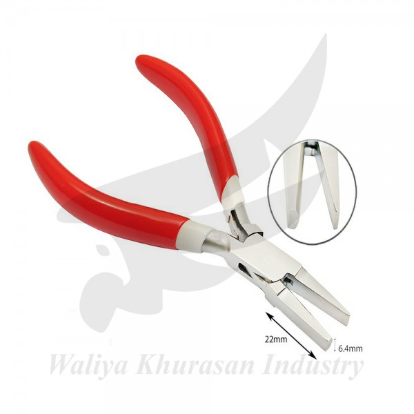 SET OF 5 PCS FLAT HALF ROUND - BOW CLOSING - PRONG OPENING - TUBE HOLDING NYLON JAW AND TUBE HOLDING CUTTING PLIERS