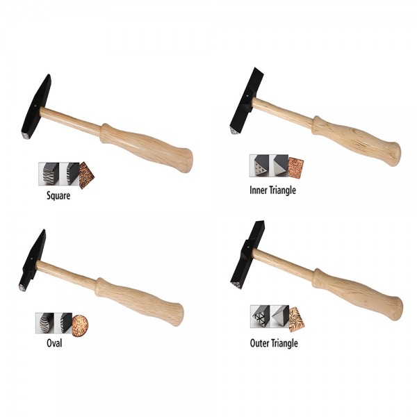 SET OF 4 WUBBERS ARTISANS MARK TEXTURE HAMMERS