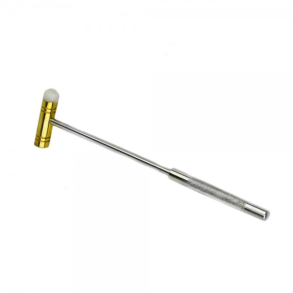 9 INCHES DUAL-SIDED NYLON AND BRASS HAMMER