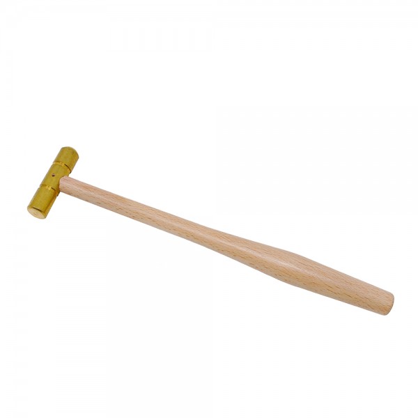 BRASS MALLET WITH FLAT AND DOMED FACE