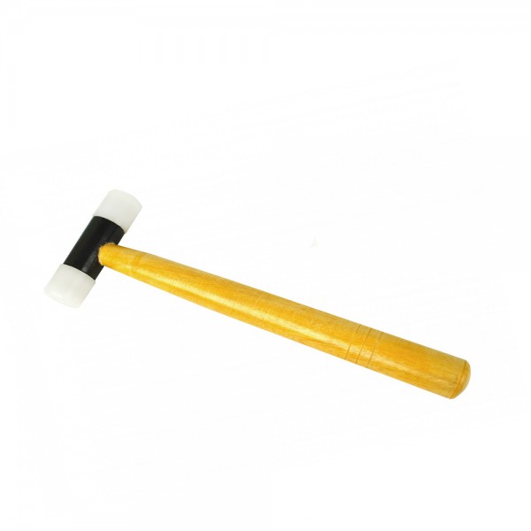 NYLON HAMMER WITH 1 INCH FACES AND WOODEN HANDLE