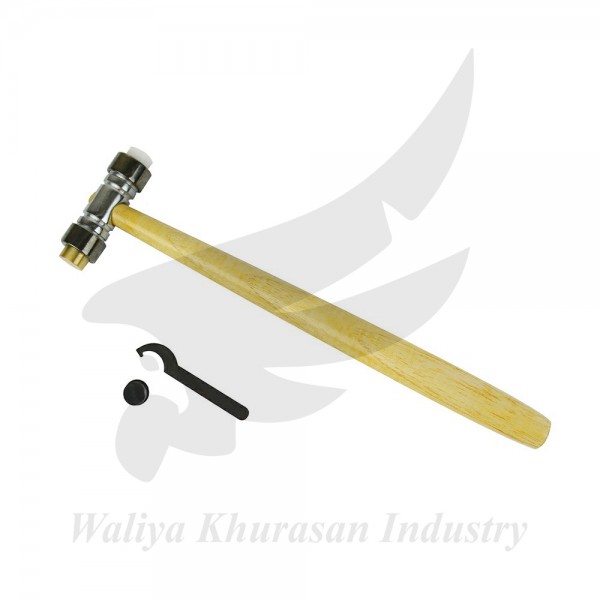 4 OZ BRASS AND NYLON TEXTURING HAMMER WITH WRENCH