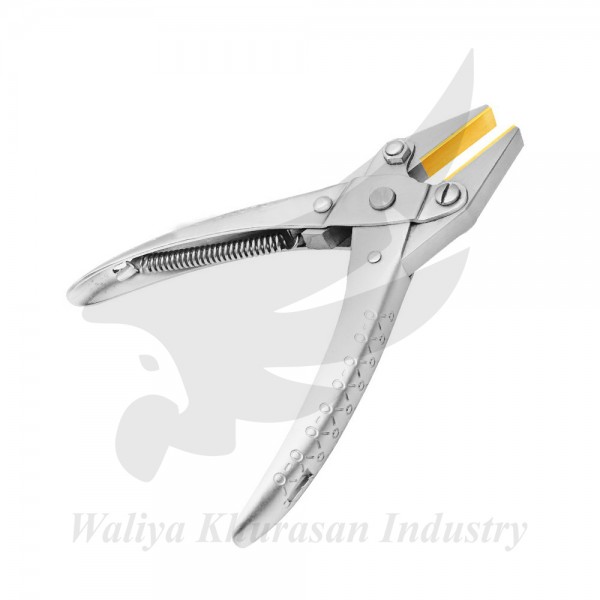 JEWELRY PARALLEL ACTION FLAT NOSE PLIERS WITH BRASS LINED JAWS 140MM
