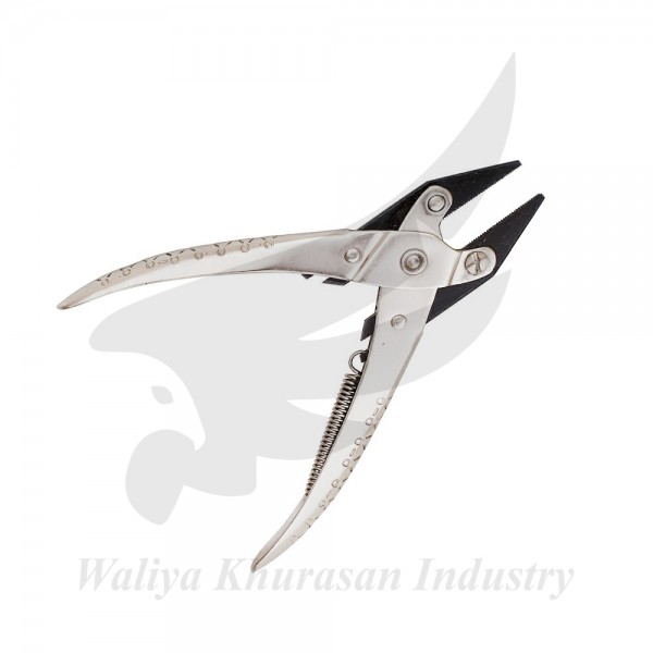 LONG BEAK FLAT PARALLEL PLIERS WITH ADJUSTABLE SCREW 185MM