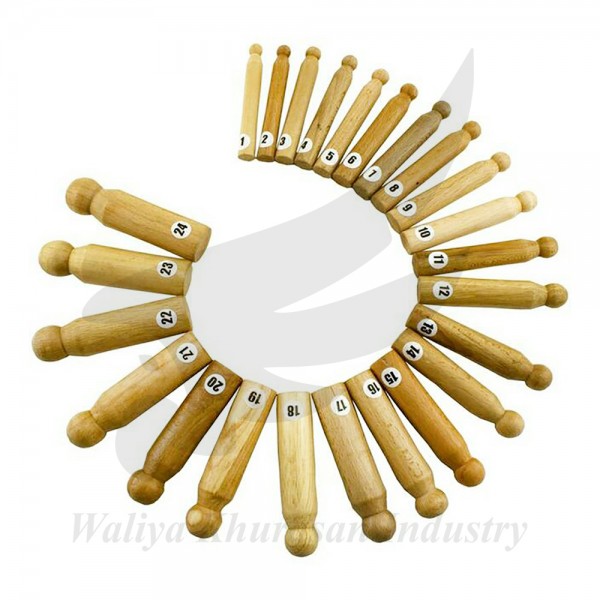 24 PIECES WOOD DAPPING PUNCH SET