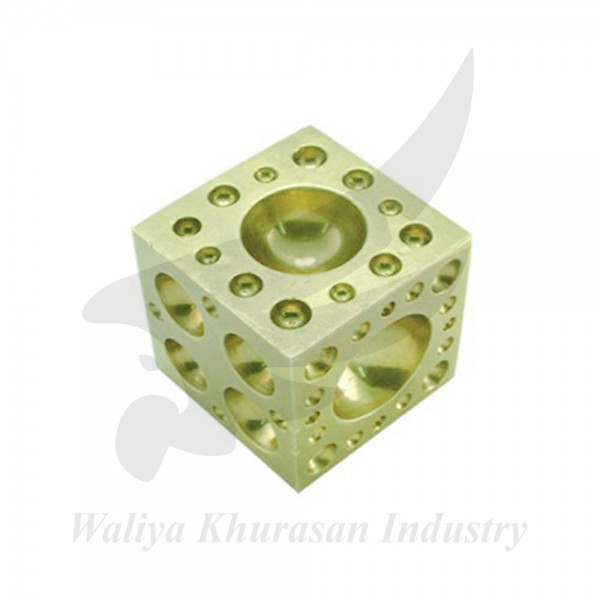 JEWELLERS DAPPING BLOCK BRASS CUBE 