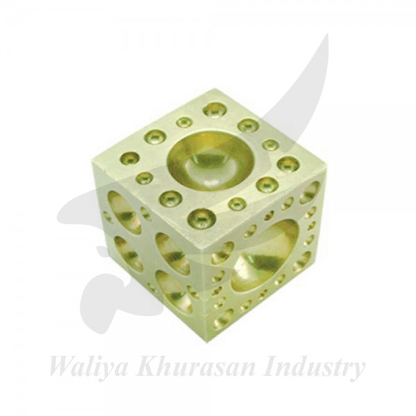 JEWELLERS DAPPING BLOCK BRASS CUBE 