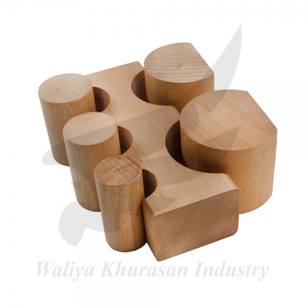 LARGE HARDWOOD BENDING BLOCK 5 PCS SET