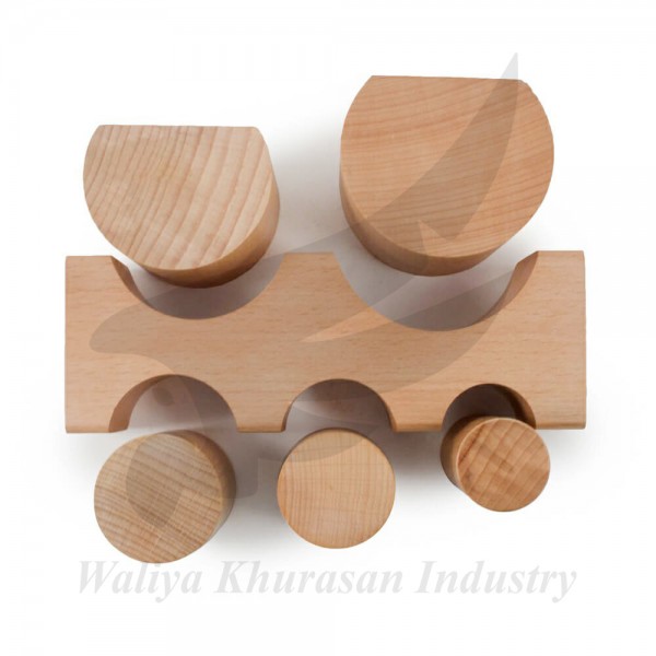 LARGE HARDWOOD BENDING BLOCK 5 PCS SET