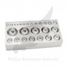 QUALITY LARGE STEEL DAPPING BLOCK PLATE JEWELRY MAKING WITH 27 HALF SPHERES