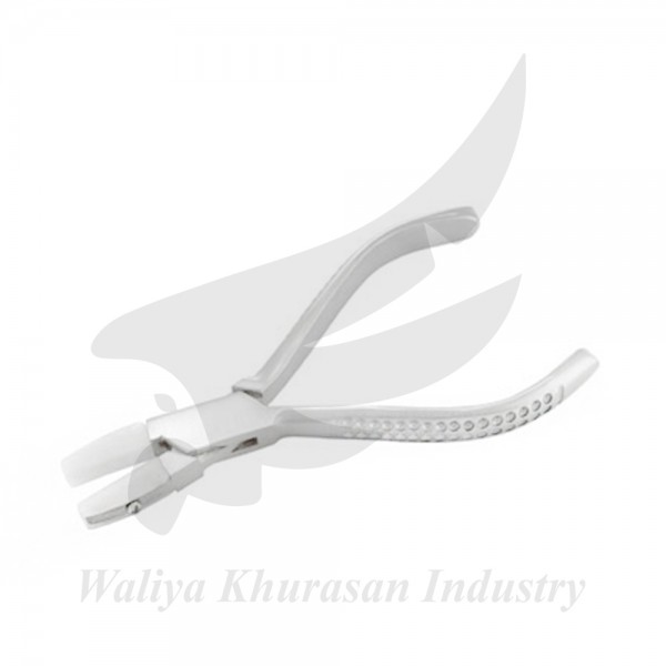 OPTICIAN NYLON JAW FLAT PLIERS 150MM FANCY HANDLE