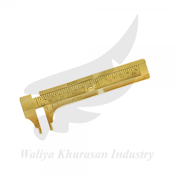 SMALL BRASS 80MM 3 INCHES VERNIER CALIPER MEASURING GAUGE