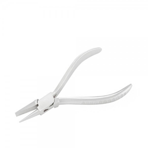 FLAT AND ROUND NOSE BENDING PLIERS GROOVE HANDLE 130MM