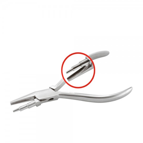 WIRE LOOPING PLIERS CONCAVE LOWER JAW POLISHED