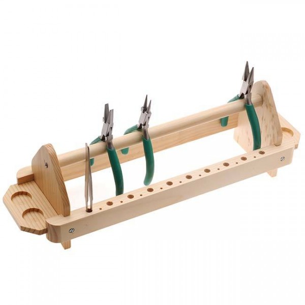 WOOD PLIERS RACK JEWELRY TOOL HOLDER AND ORGANIZER