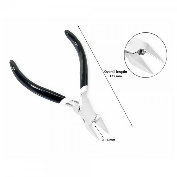 SET OF 4 DIAGONAL FLUSH CUTTER END CUTTER SLIMLINE CUTTER AND LONG CHAIN NOSE PLIERS JEWELLERY MAKING TOOLS