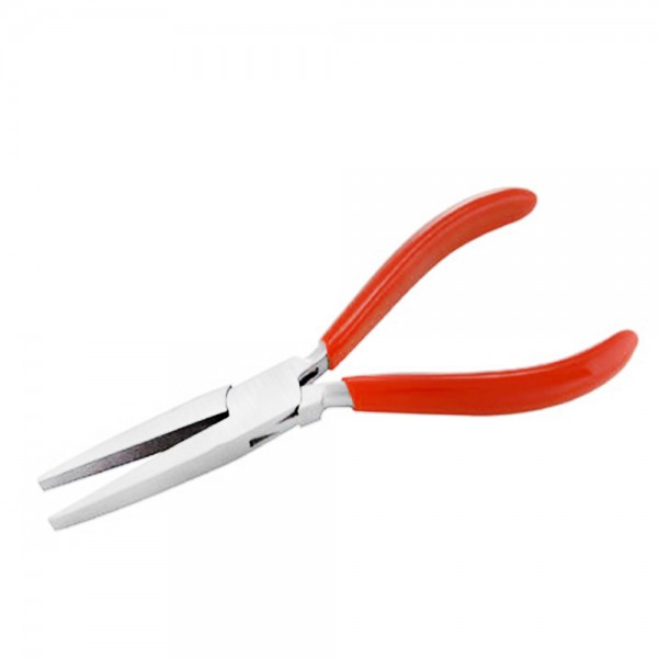 LONG FLAT NOSE PLIERS 165MM 6MM JAW