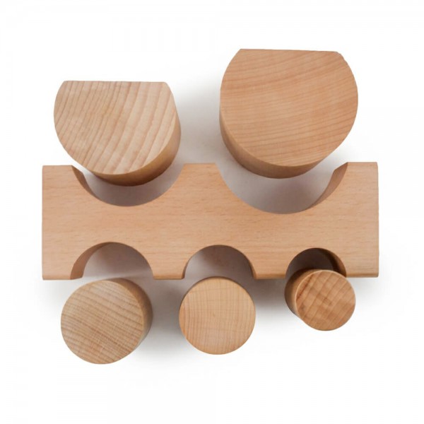 LARGE HARDWOOD BENDING BLOCK 5 PCS SET