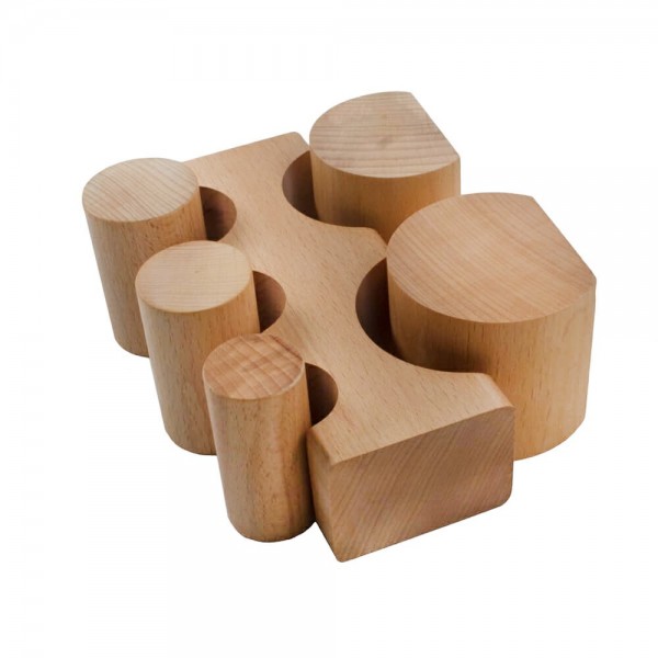 LARGE HARDWOOD BENDING BLOCK 5 PCS SET