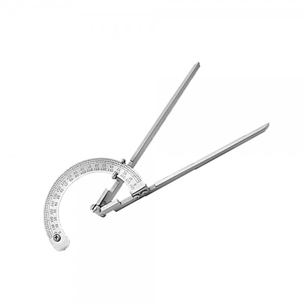 STAINLESS STEEL ROTARY PROTRACTOR ANGLE GAUGE MACHINIST MEASURING TOOL 180 DEGREE