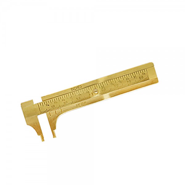 SMALL BRASS 80MM 3 INCHES VERNIER CALIPER MEASURING GAUGE