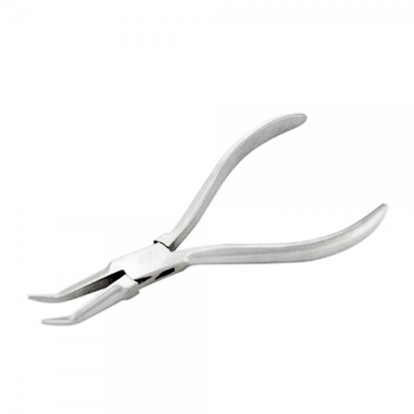 BENT CHAIN NOSE PLIERS PLAIN HANDLE 140MM