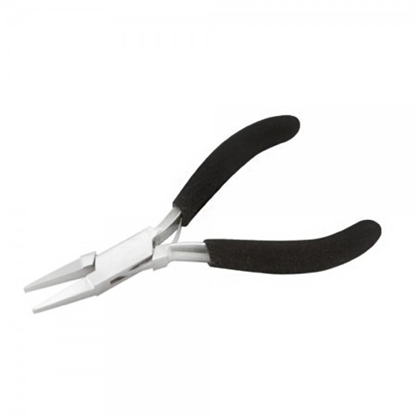 FLAT NOSE PLIERS 130MM FOAM HANDLE