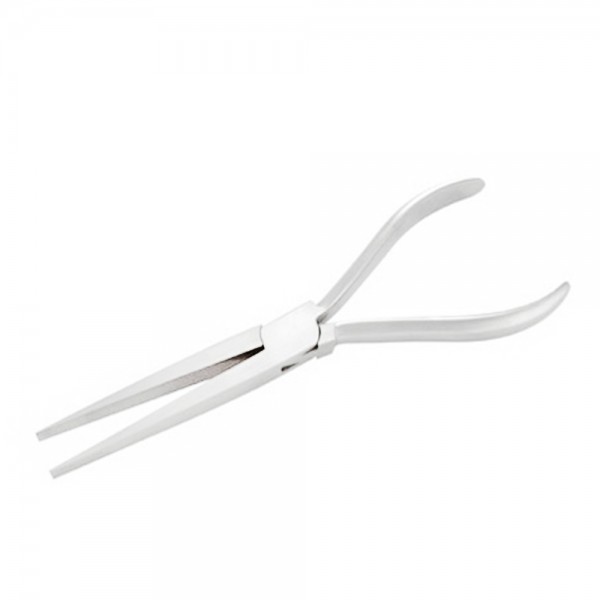OPTICIAN LONG FLAT NOSE PLIERS 4MM JAW 180MM