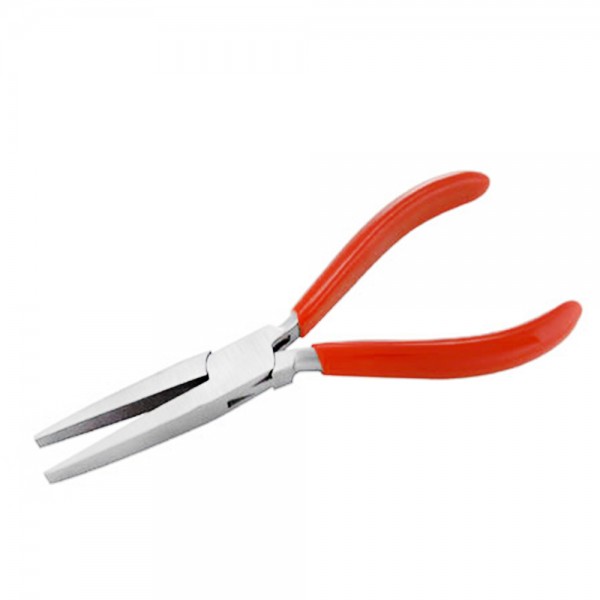 LONG FLAT NOSE PLIERS 165MM 6MM JAW