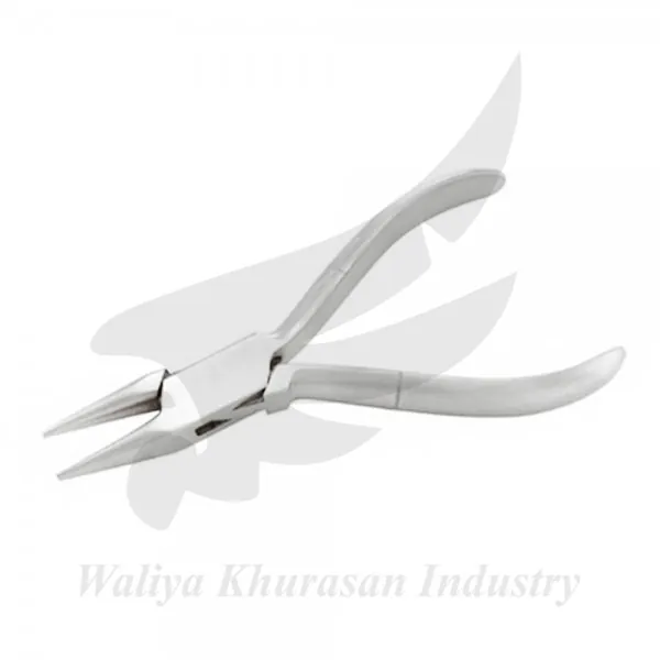 OPTICIAN CHAIN NOSE PLIERS  PLAIN HANDLE