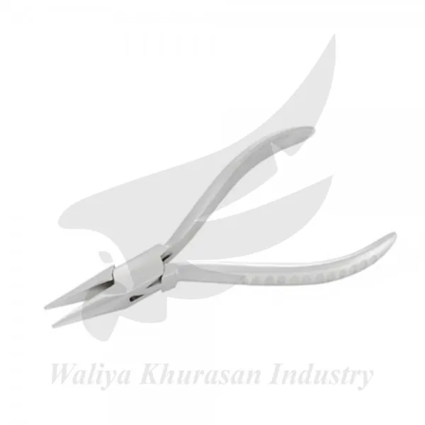 WATCHMAKING CHAIN NOSE PLIERS GROOVE HANDLE 130MM