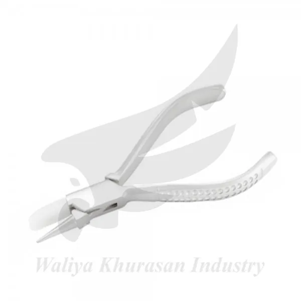 OPTICIAN FLAT AND ROUND NYLON JAW PLIERS 150MM FANCY HANDLE