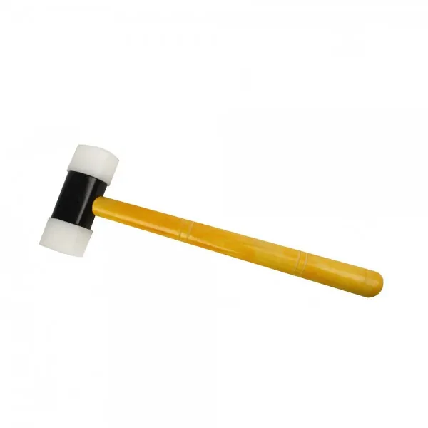 HAMMER NYLON WITH WOODEN HANDLE AND 1-1/2 INCHES FACES